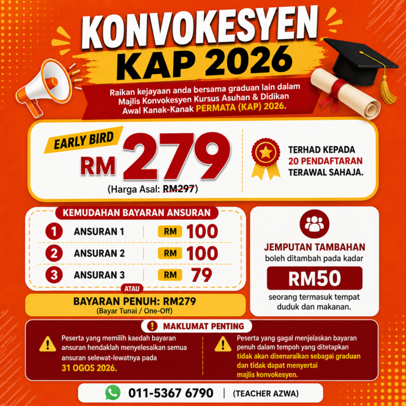 KONVOKESYEN KAP 2026 - RM 279 (EARLY BIRD-20 TERAWAL)