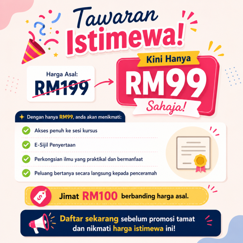 KURSUS RAHSIA PENGURUSAN BAYI JULAI 2026
